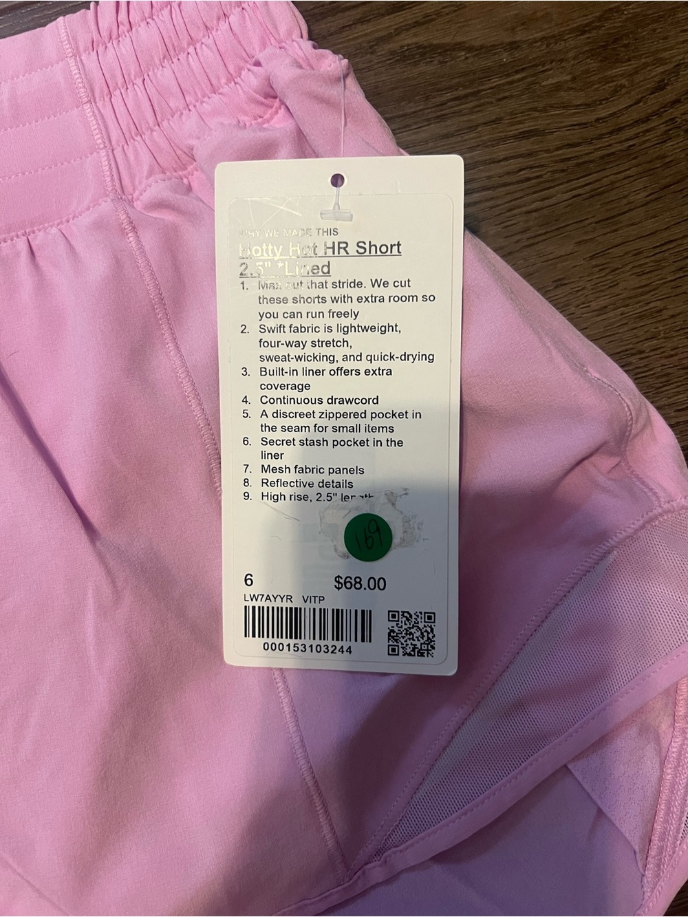 Lululemon Hotty Hot HR size 6 in VITAPINK - Picture 2 of 3